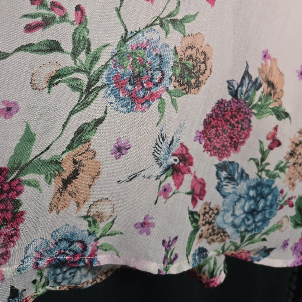 Gorgeous Pink Floral Maxi Skirt By Her Destiny - Size Large - Picture 3 of 4